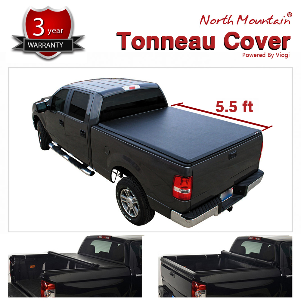 Black Soft Roll Up Tonneau Cover Fit 04 14 F150 06 14 Mark Lt 5 5 Styleside Bed Ebay