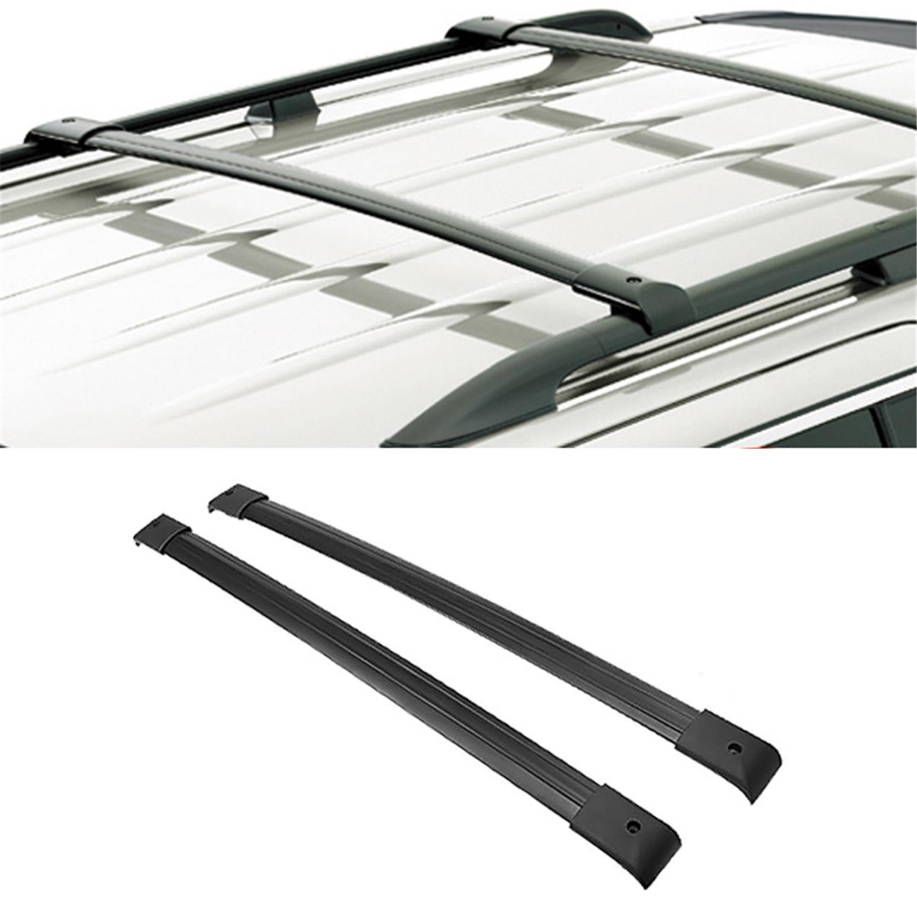 1 Pair Black Al Roof Rack Cross Bars Top Rail Carries For 99-04 Honda Odyssey Auto Parts and 2003 Honda Odyssey Roof Rack Cross Bars