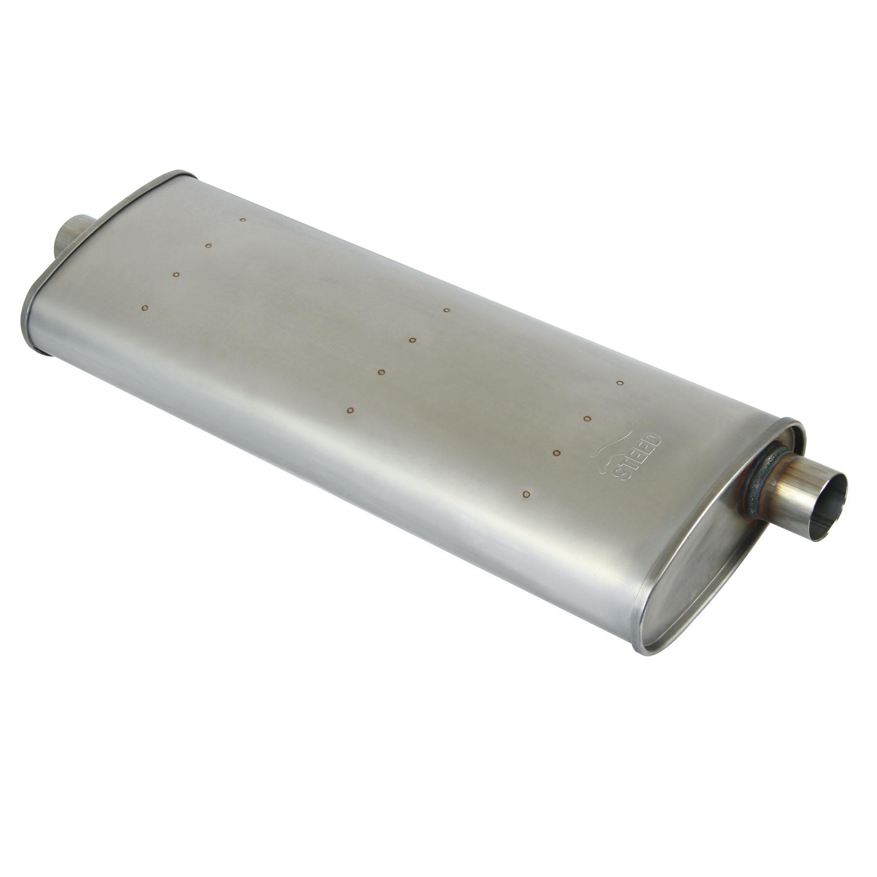 Walker Exhaust Muffler SoundFX 2" Inlet/1 7/8" Outlet Steel Olds Pontiac EA