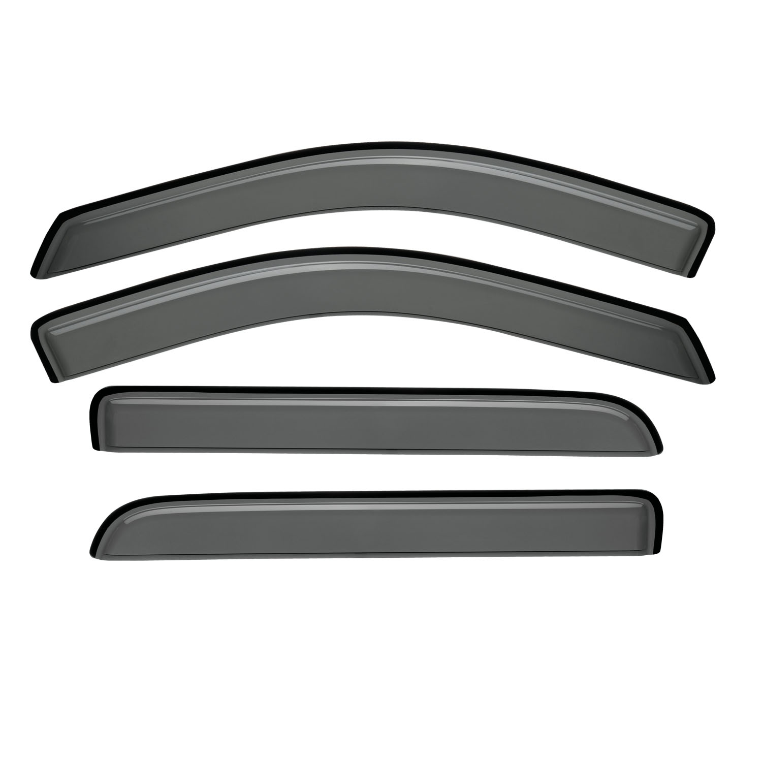 4pcs For 15-18 Colorad//Canyon Crew Cab Sun Rain Guard Vent Shade Window Visors