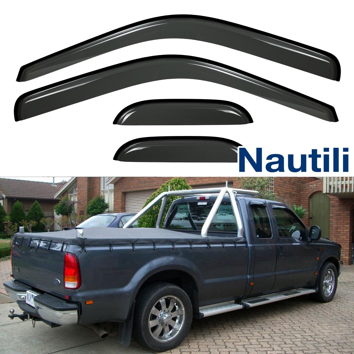 2pcs Front Doors Vent Shade Window Visors Fit 97-04 Dakota Standard//Extended Cab