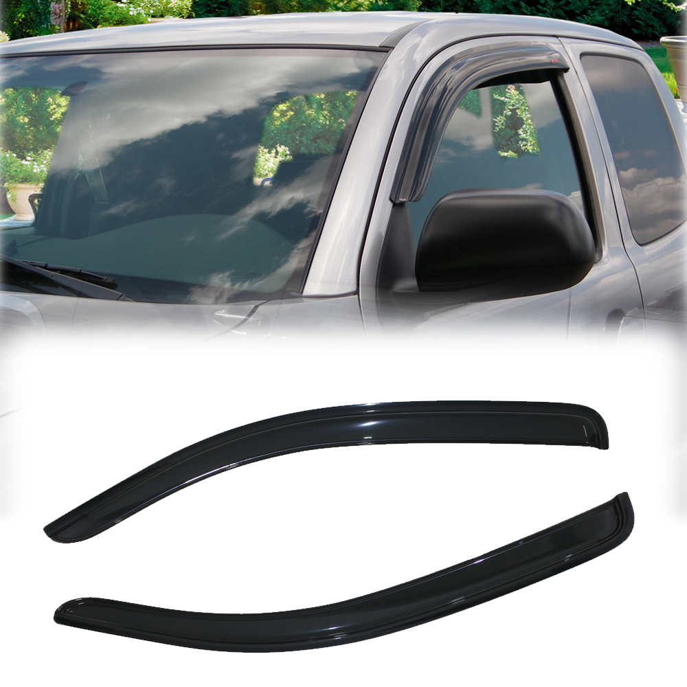 Visors Wind Deflector Out-Channel 4pcs for 04-14 2004-2014 Nissan Titan Extended