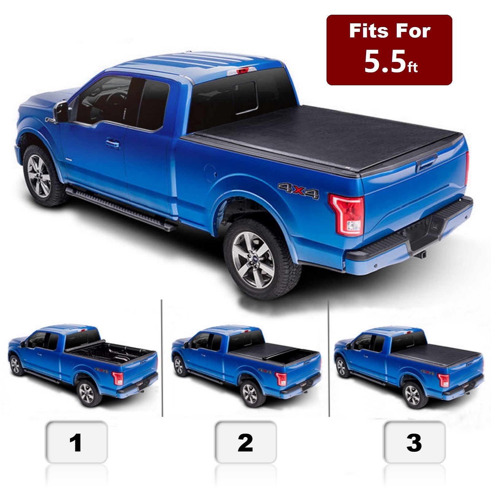 Roll Up Tonneau Cover Fit 04 14 F150 06 14 Mark Lt 5 5 Styleside Fleetside Bed