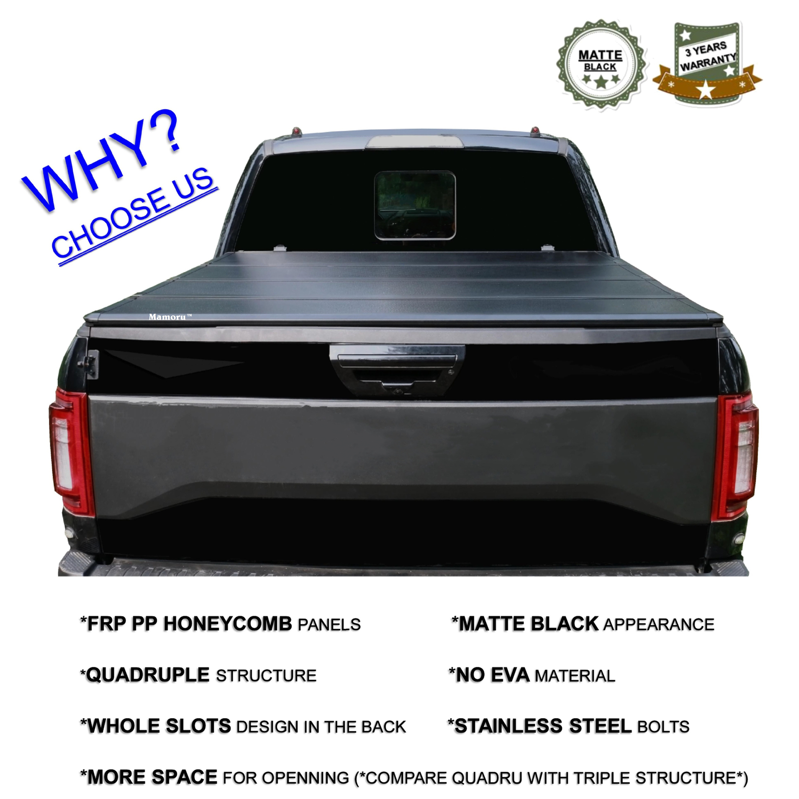 6.5' Hard QuadFold Truck Bed For 0414 F150 0608 Lincoln Mark LT