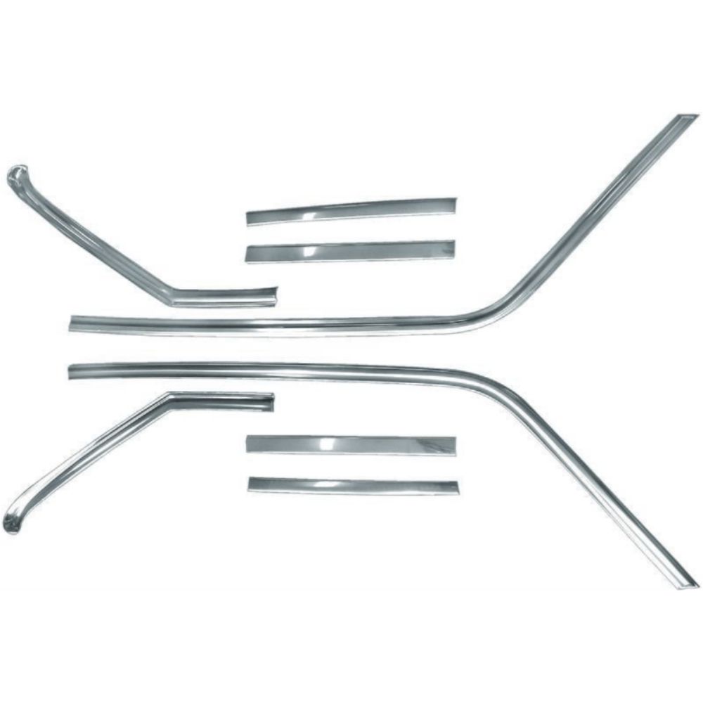 For 68 Chevy II 69-72 Nova 2-Door Frame Moldings GM X-body Cars 8-Pieces Dii