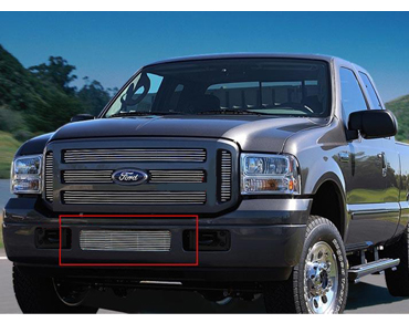 05 07 Ford Super duty Bumper Billet Grill Grille Metal  