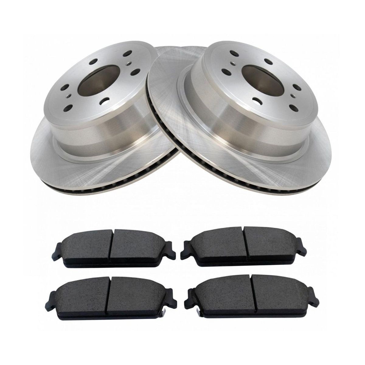 Rear Disc Brake Pad & Rotor Kit For Cadillac Chevy GMC_voghion.com