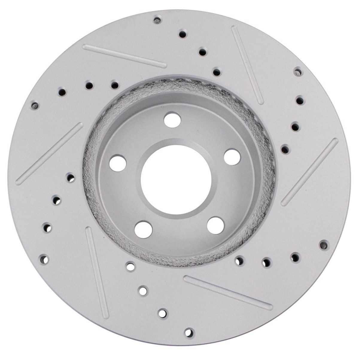 Drilled & Slotted Front Coated Brake Rotor For Chevy_voghion.com