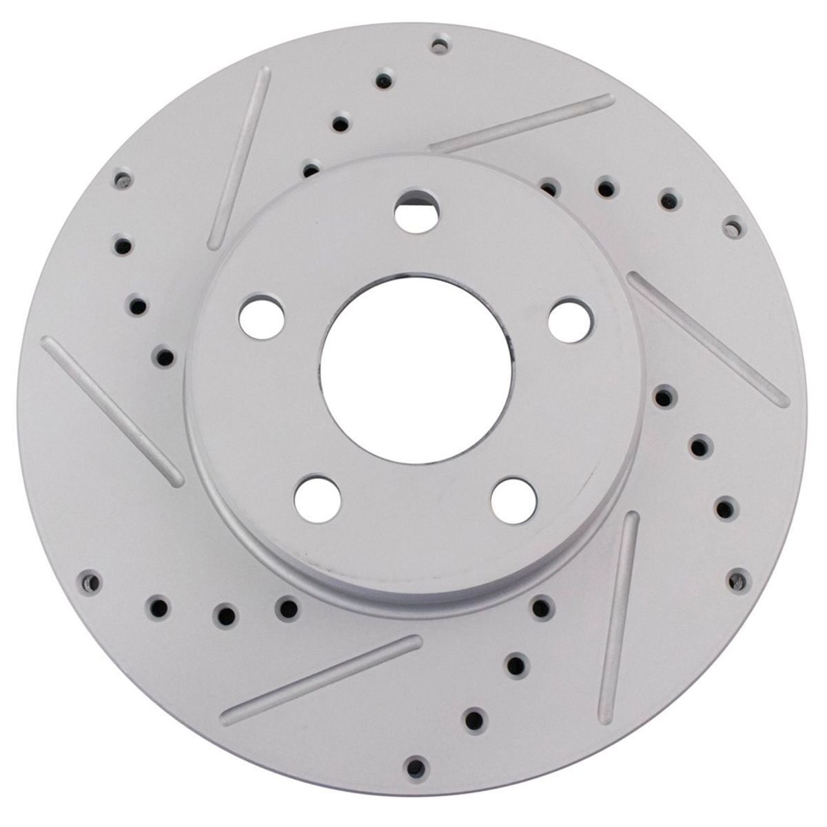 Drilled & Slotted Front Coated Brake Rotor For Chevy_voghion.com