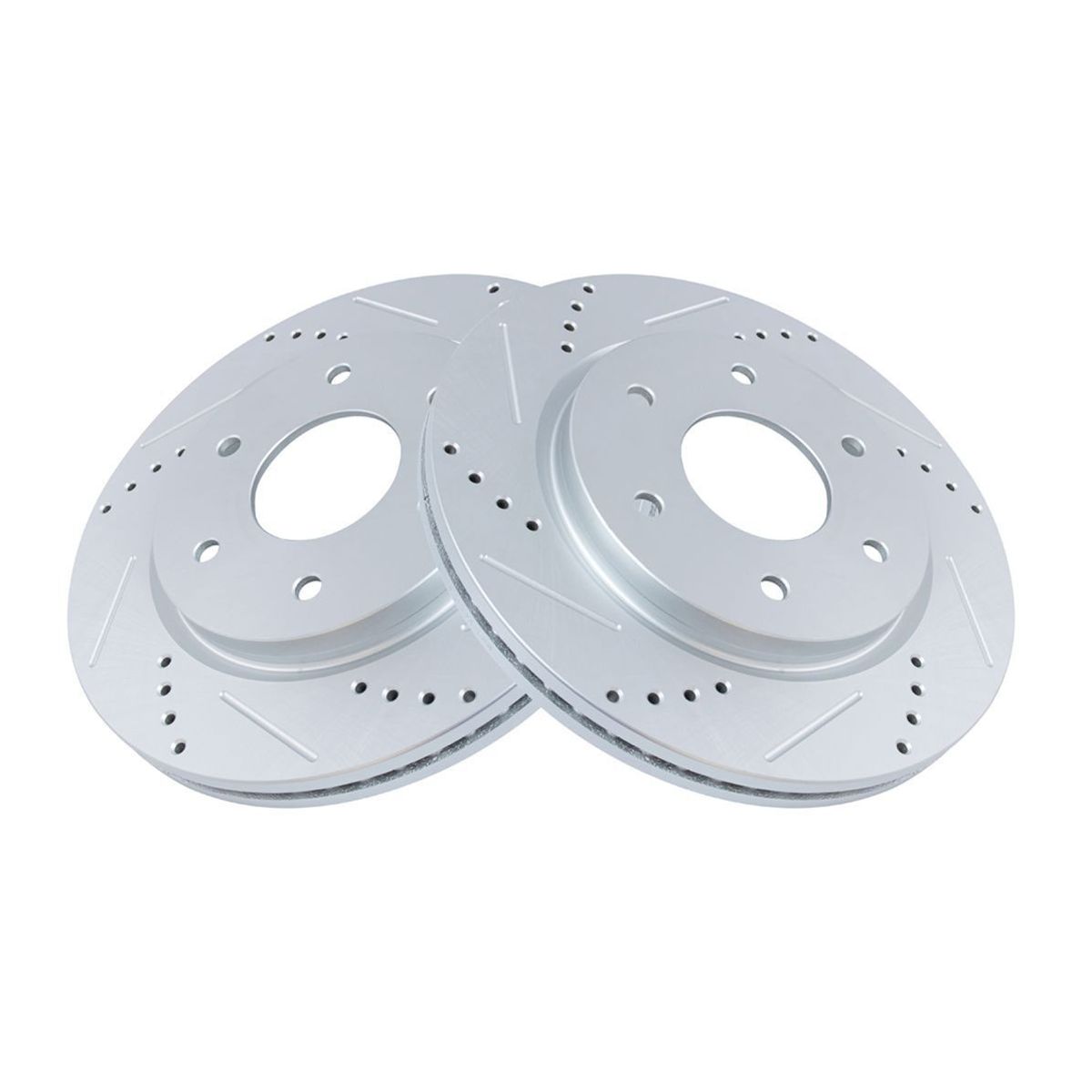 Brake Rotor Drilled & Slotted Front Coated For Nissan_voghion.com
