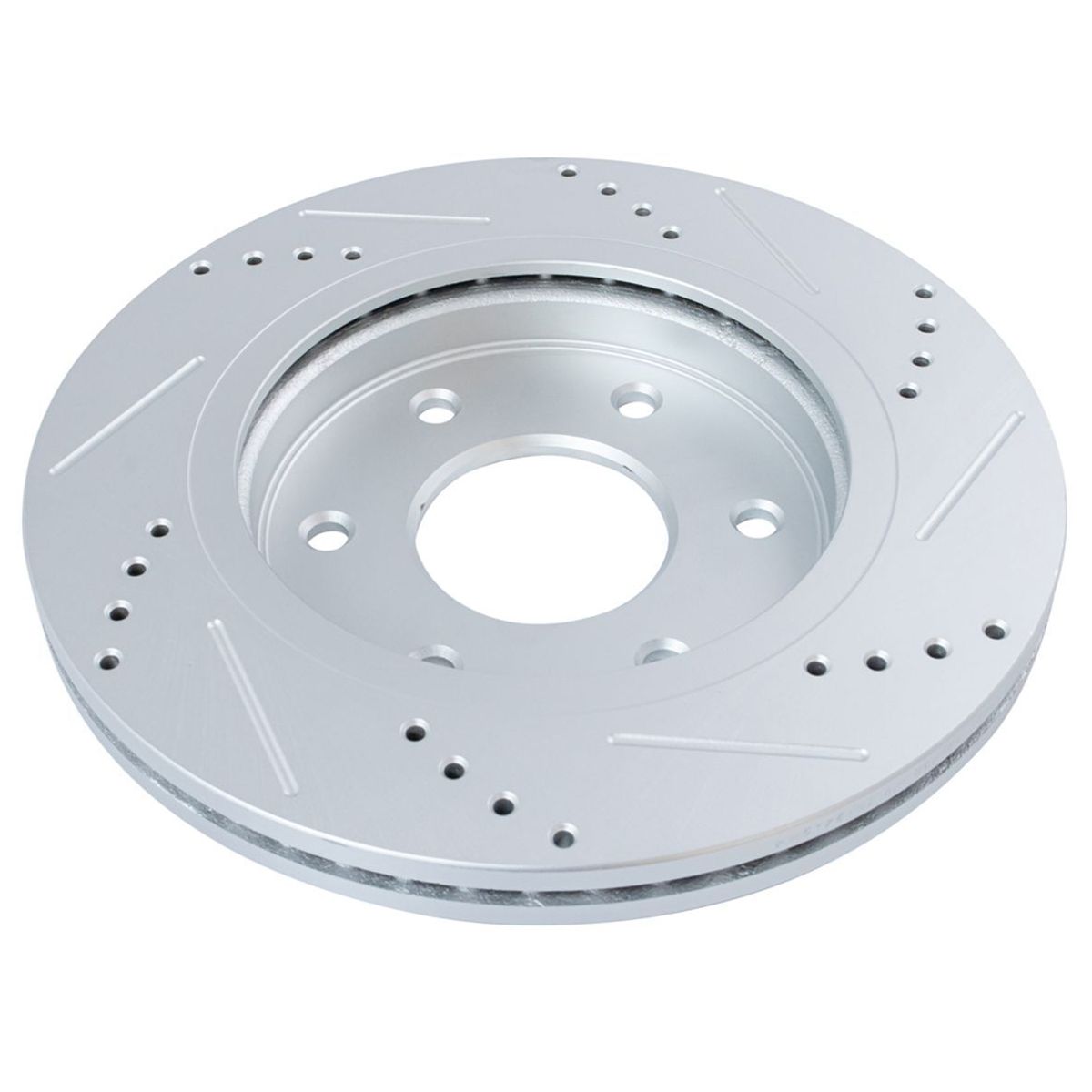 Brake Rotor Drilled & Slotted Front Coated For Nissan_voghion.com