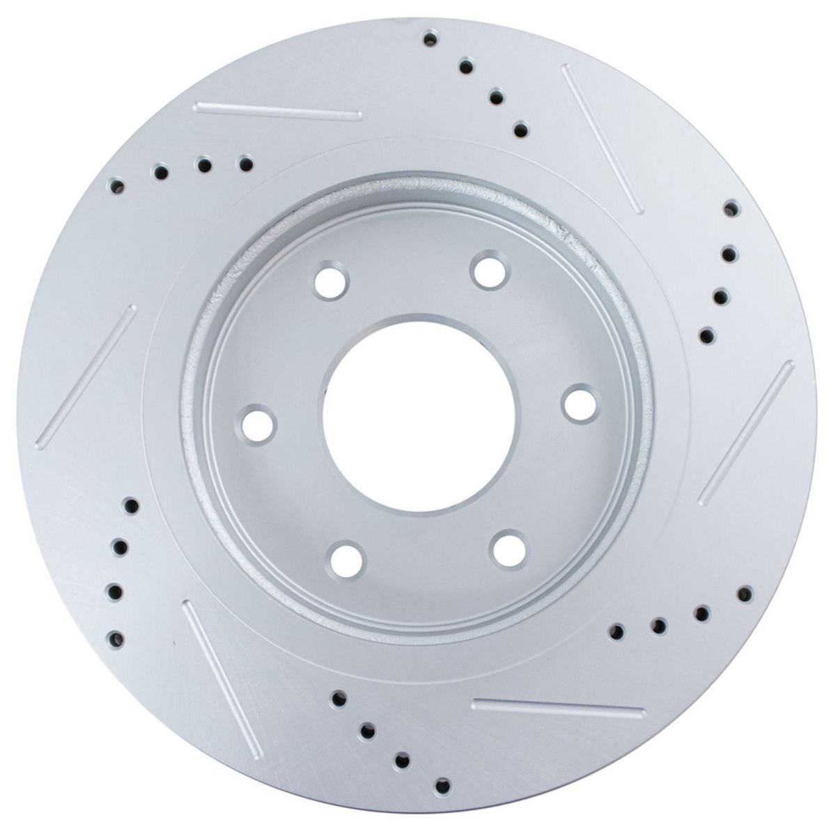 Brake Rotor Drilled & Slotted Front Coated For Nissan_voghion.com