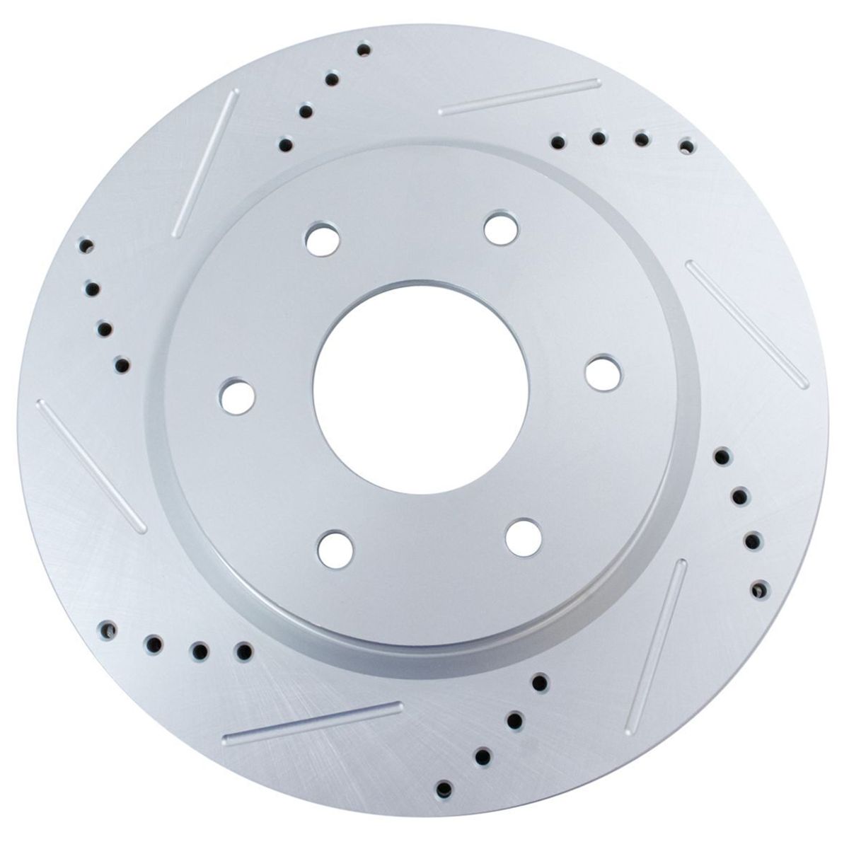 Brake Rotor Drilled & Slotted Front Coated For Nissan_voghion.com