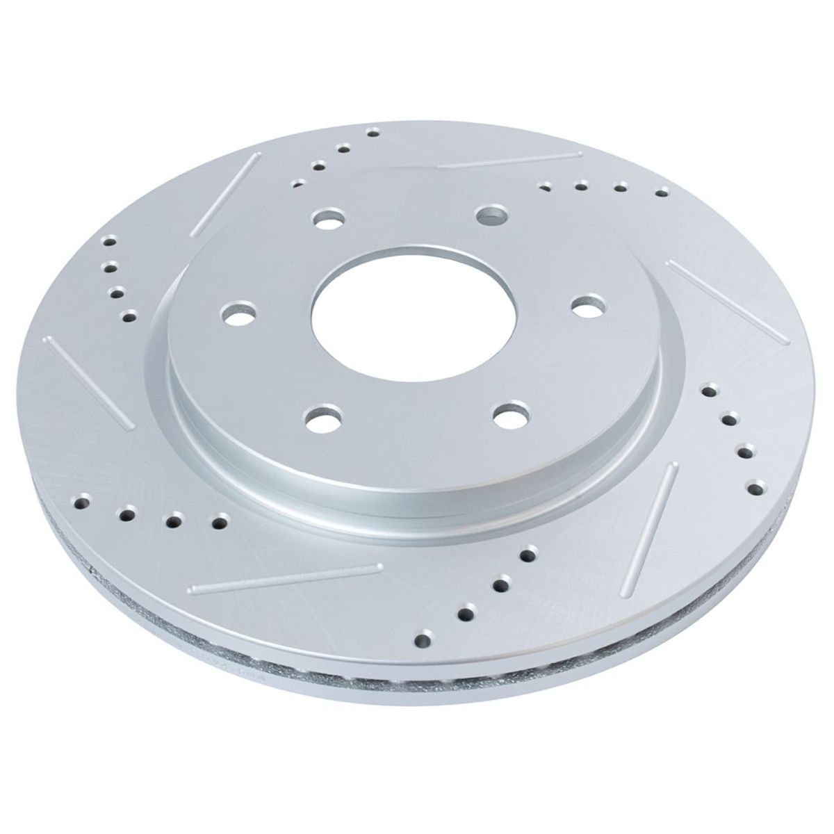Brake Rotor Drilled & Slotted Front Coated For Nissan_voghion.com