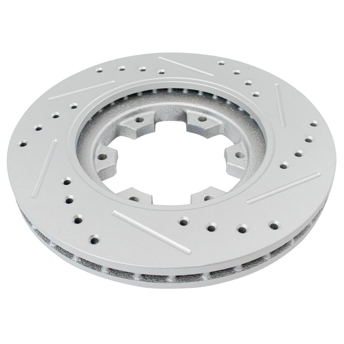 Brake Rotor Drilled Slotted Front Coated For Nissan_voghion.com