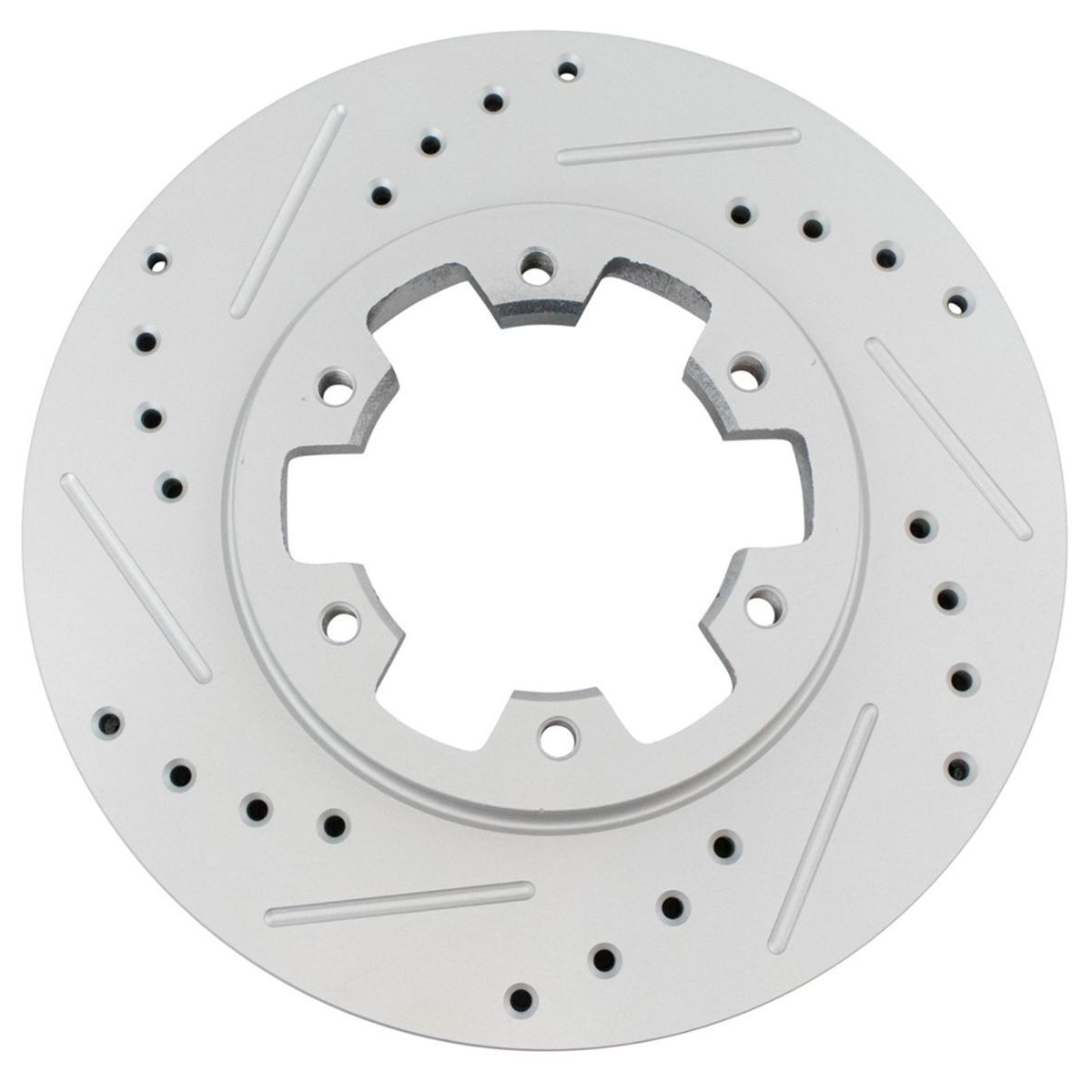 Brake Rotor Drilled Slotted Front Coated For Nissan_voghion.com