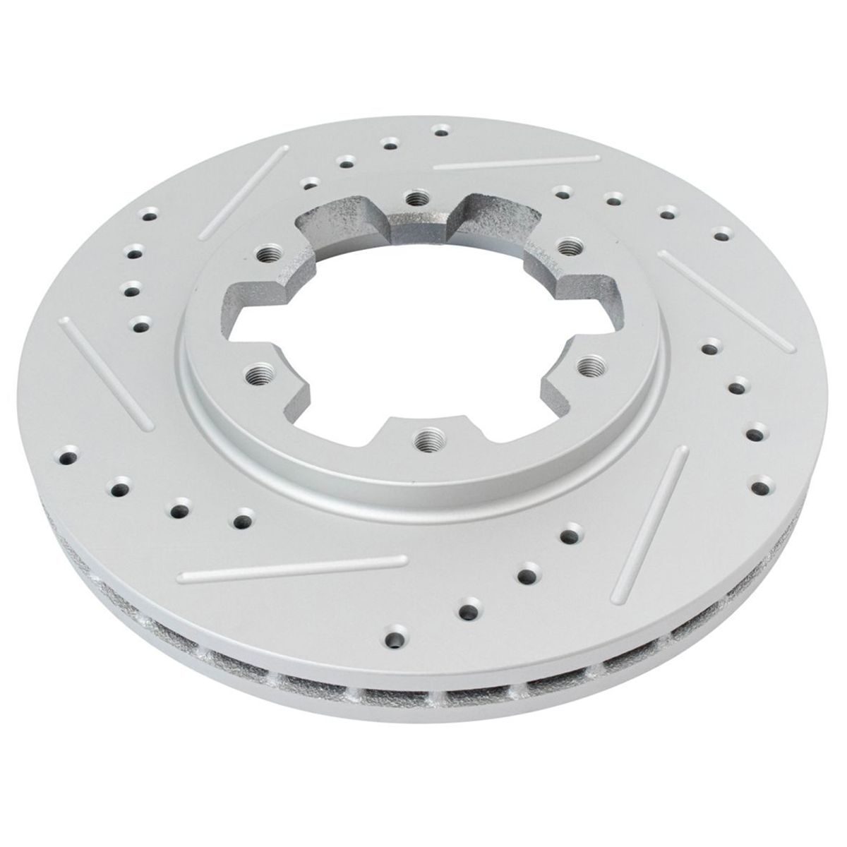 Brake Rotor Drilled Slotted Front Coated For Nissan_voghion.com