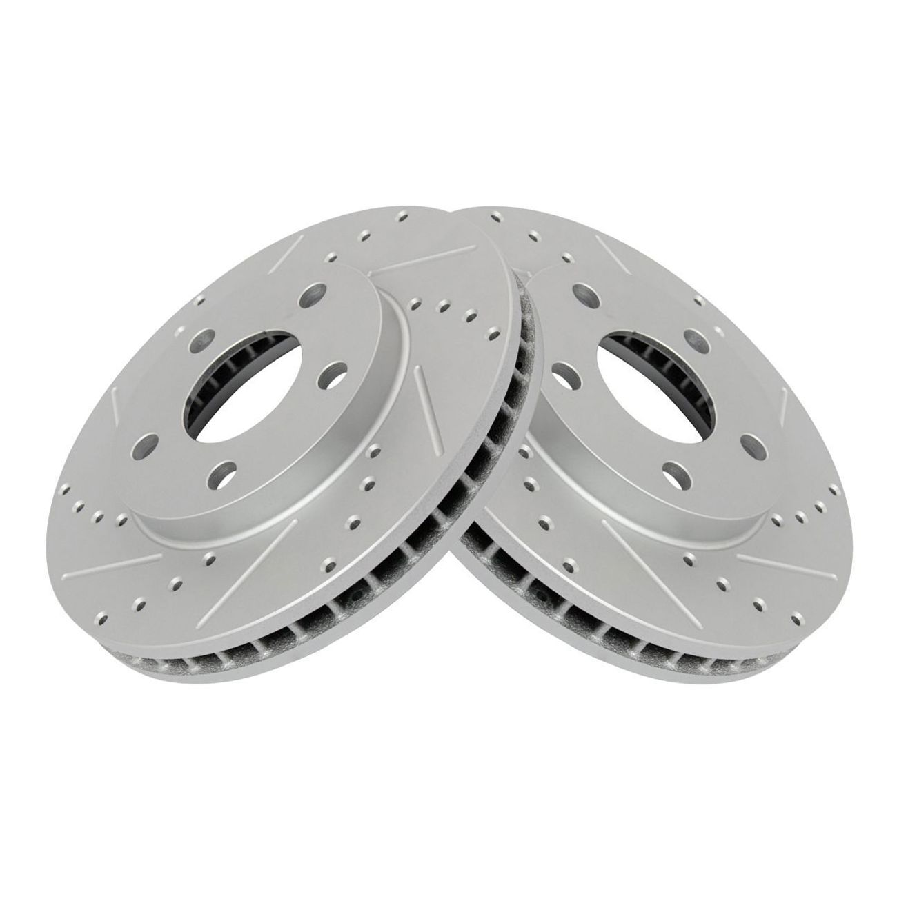 Brake Rotor Drilled Slotted Front Coated For Chevy_voghion.com