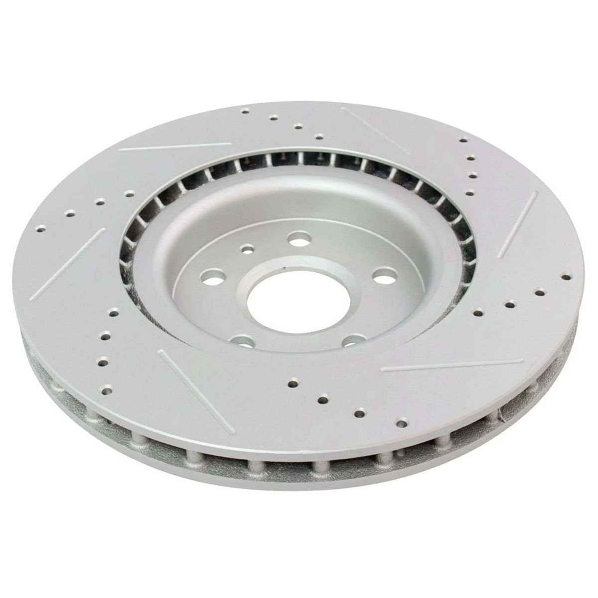Brake Rotor Drilled Slotted Front Coated For Chevy_voghion.com