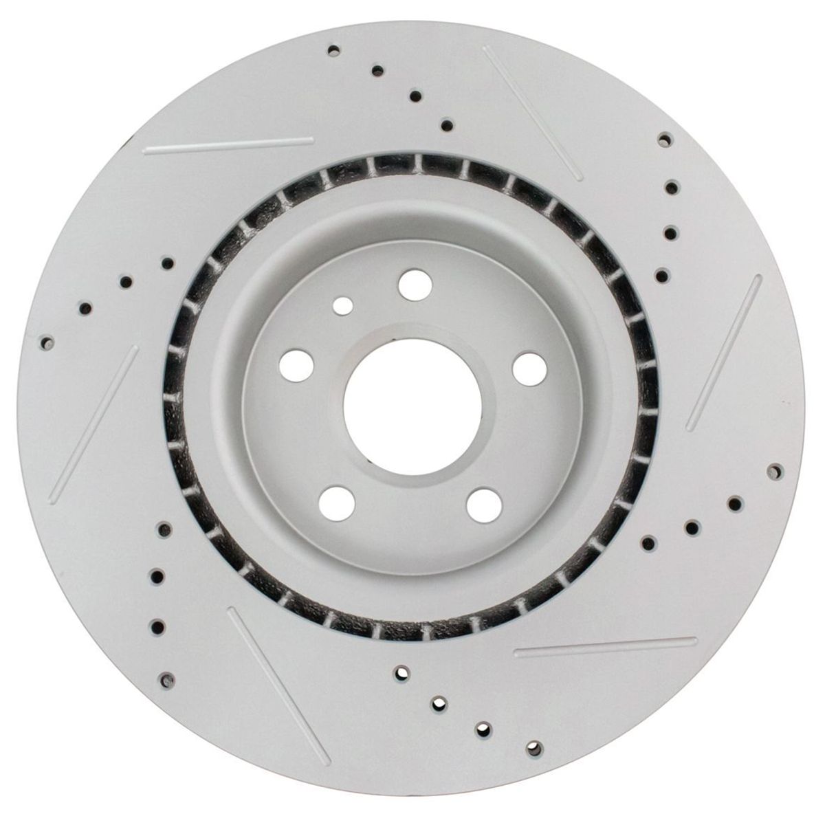 Brake Rotor Drilled Slotted Front Coated For Chevy_voghion.com