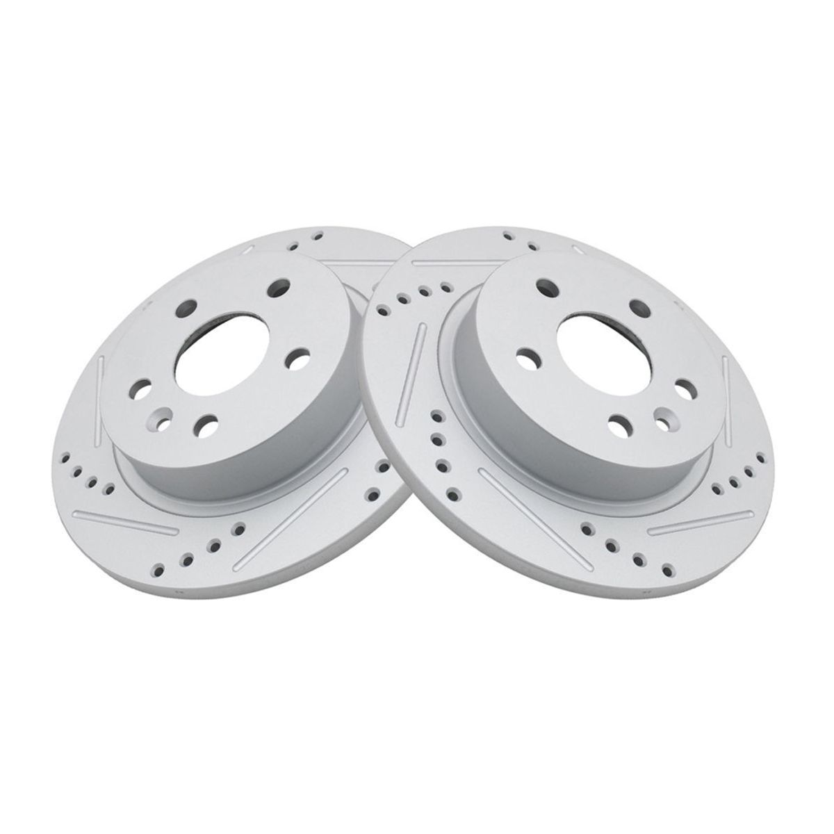 Brake Rotor Drilled & Slotted Coated Rear For Chevy_voghion.com