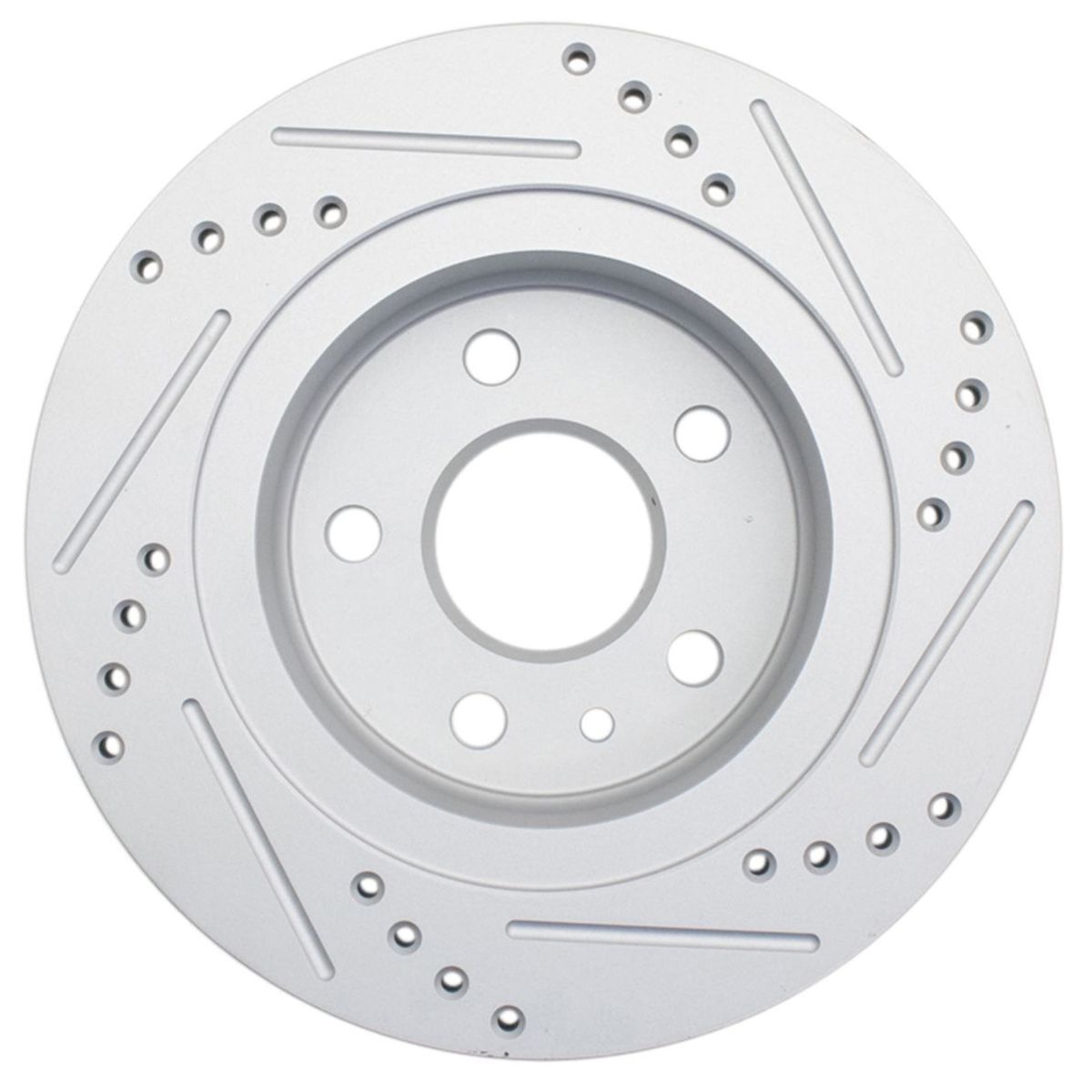 Brake Rotor Drilled & Slotted Coated Rear For Chevy_voghion.com