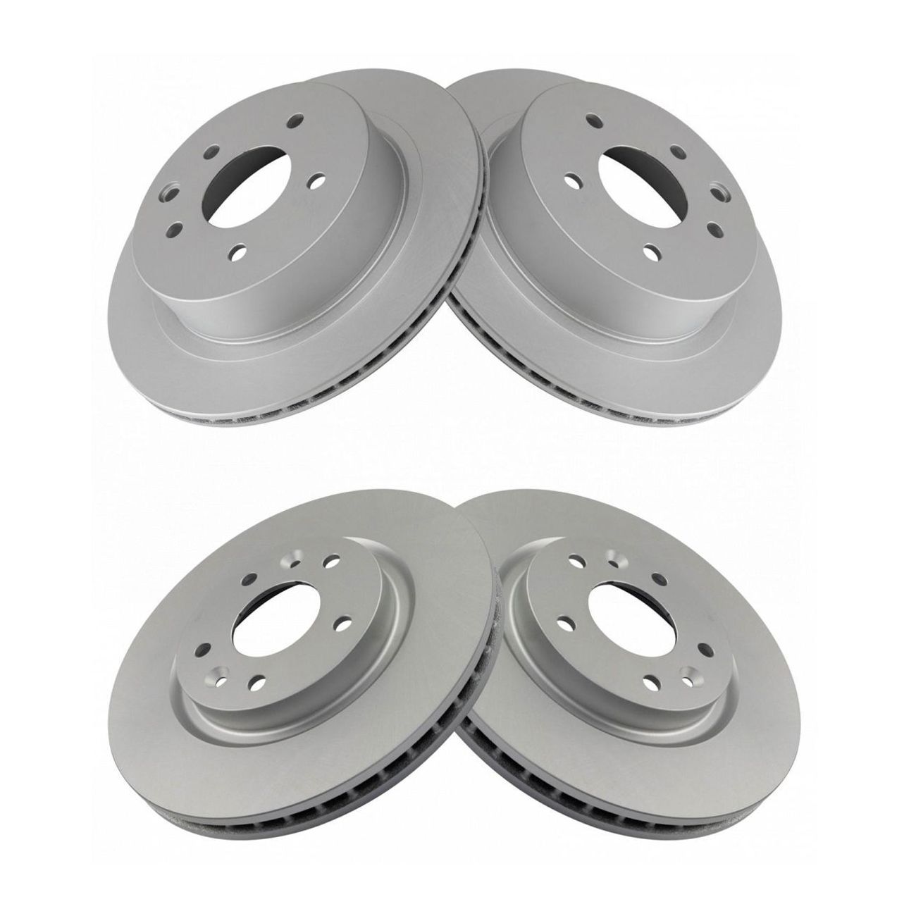 Front & Rear Disc Brake Rotor Kit Set For 2014-2017 LEAF 2014-2017 Rogue Leaf_voghion.com