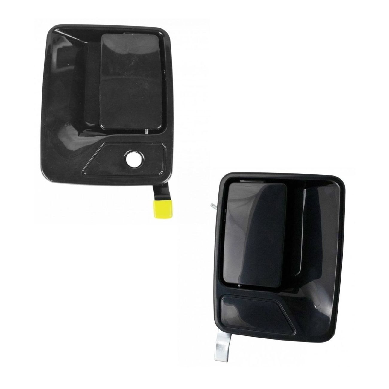 2pc Front Exterior Outside Black Door Handle Set Super Duty_voghion.com