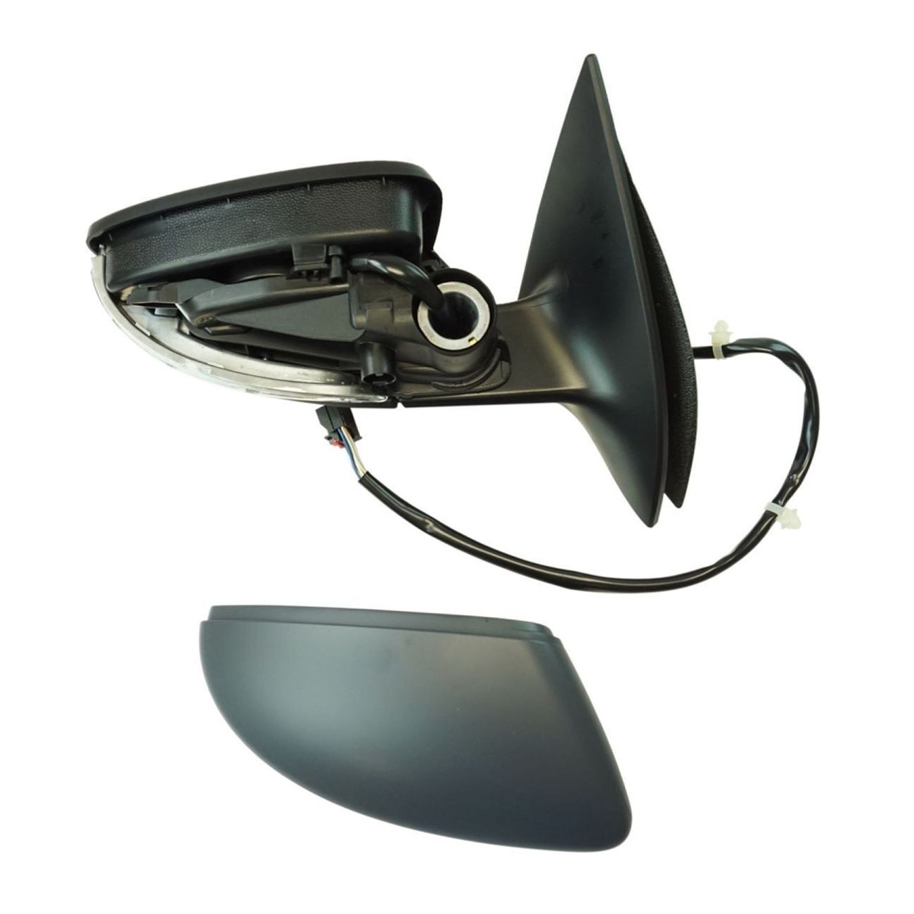 Exterior Power Heated Memory W/ Signal Folding Puddle Light Mirror For VW_voghion.com