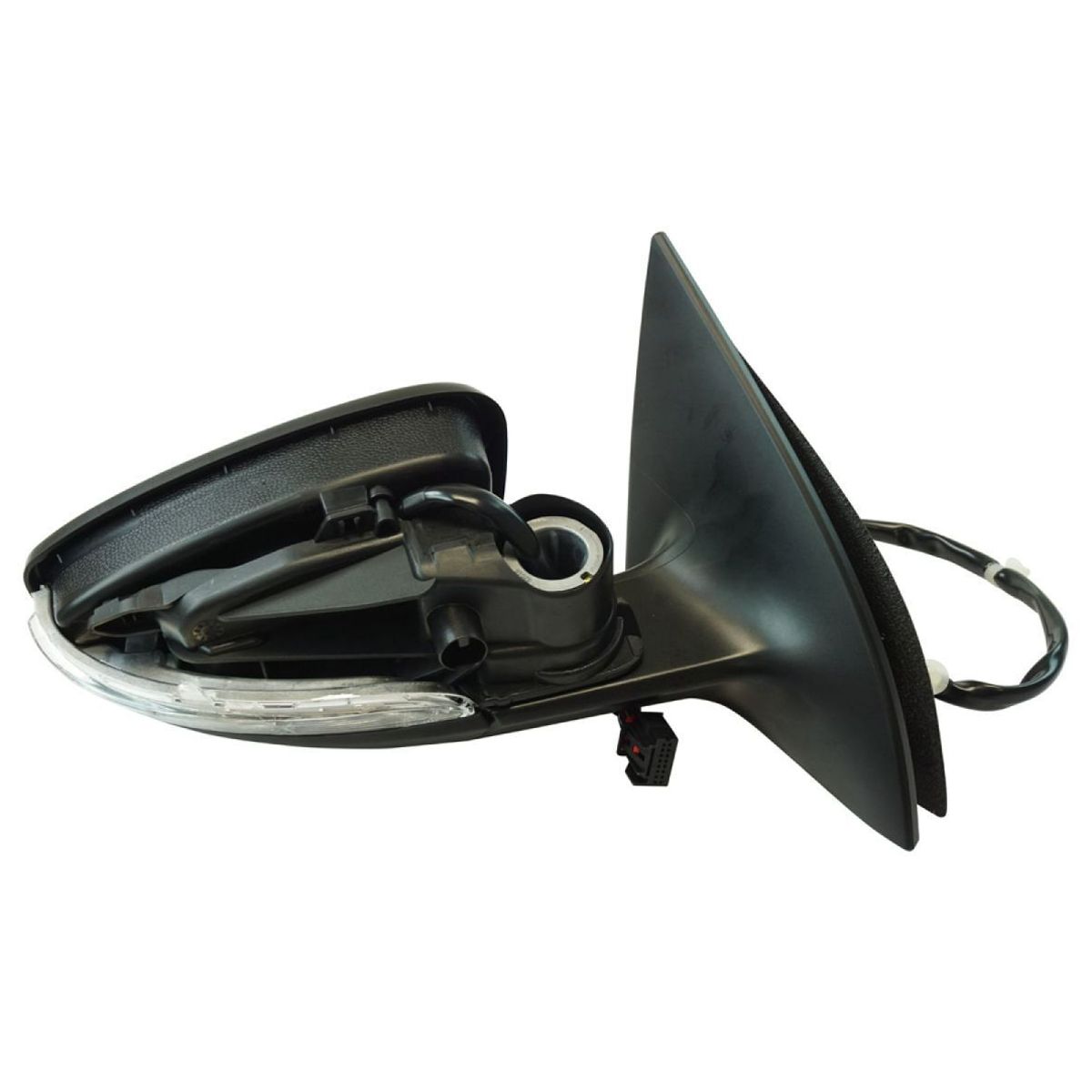 Exterior Power Heated Memory W/ Signal Folding Puddle Light Mirror For VW_voghion.com
