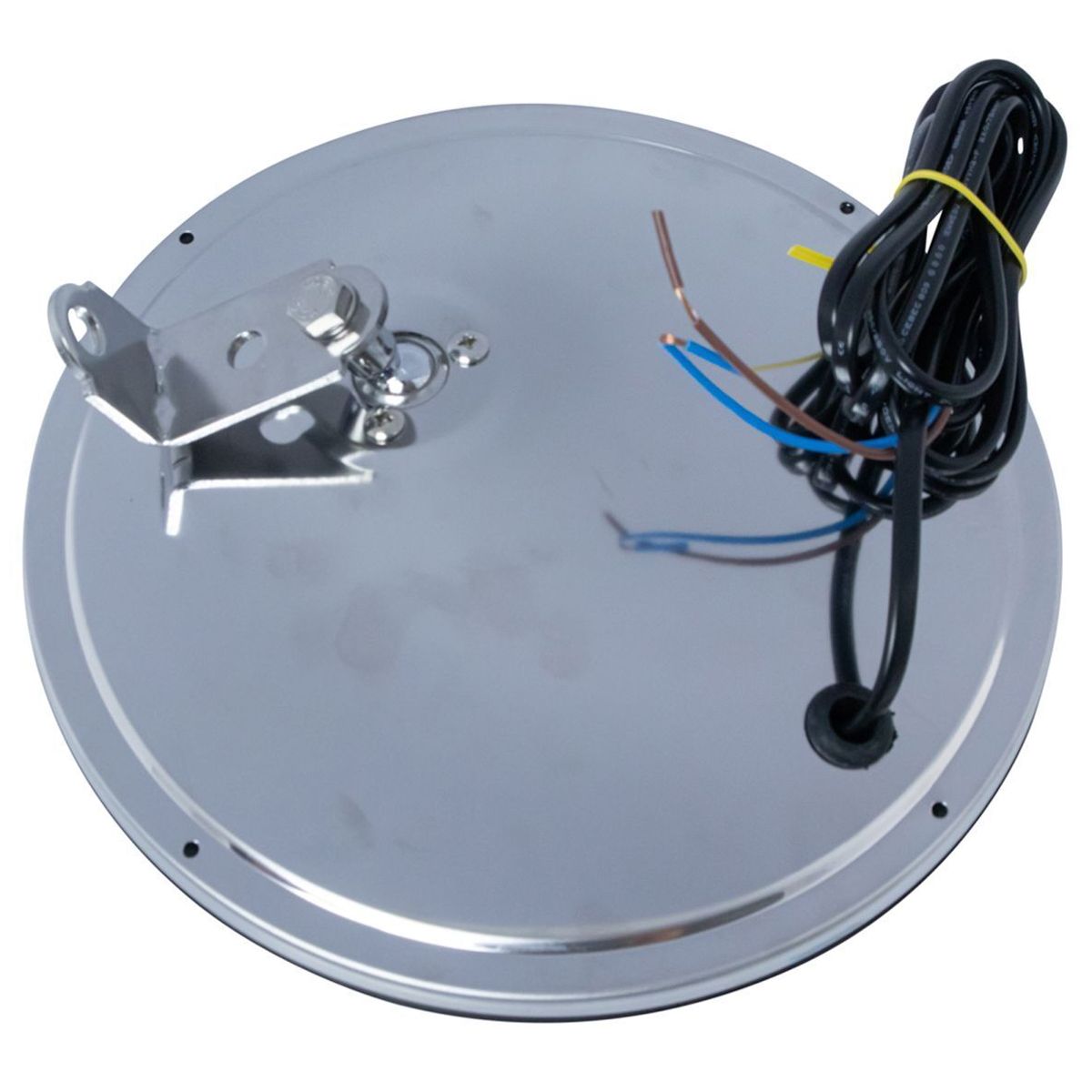 5" Round Convex Mirror Stainless Steel Heated Offset Stud W/ Bracket_voghion.com