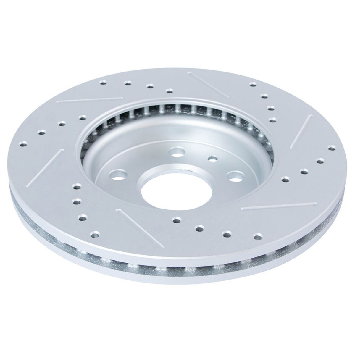 Front Ceramic Brake Pad & CrossDrilled Rotor W/Chemicals_voghion.com