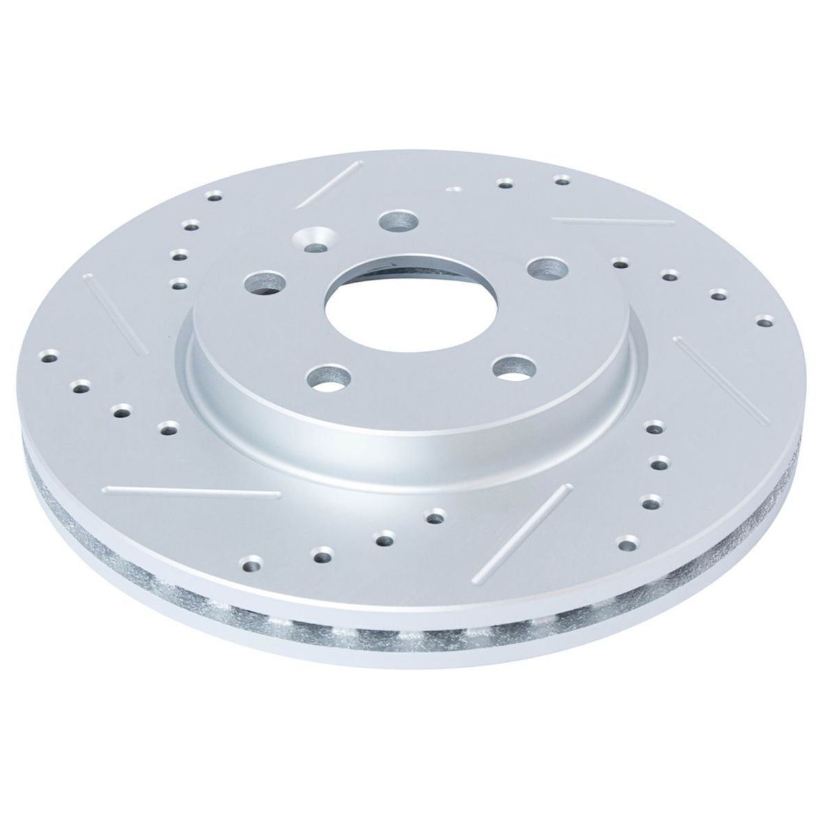 Front Ceramic Brake Pad & CrossDrilled Rotor W/Chemicals_voghion.com