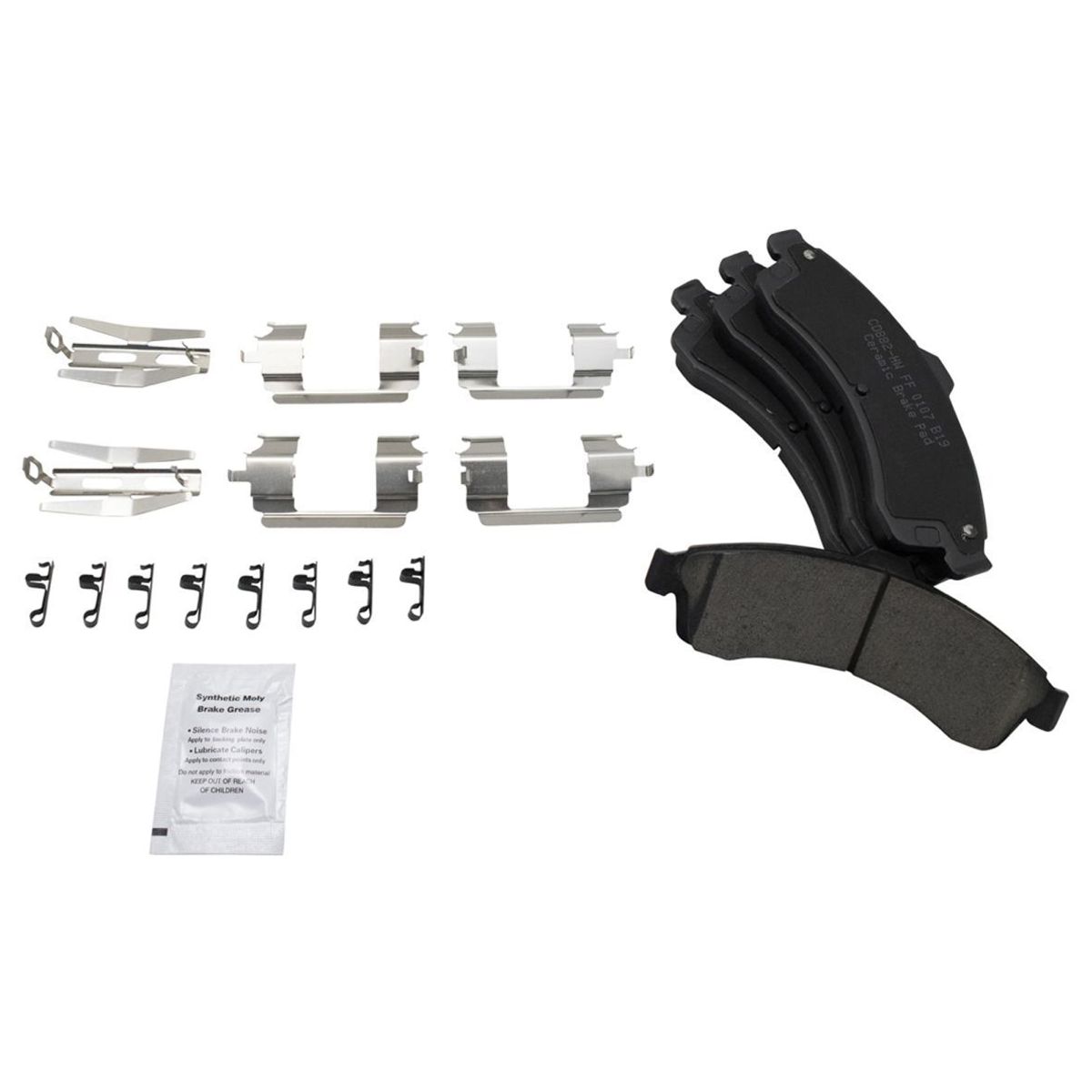 Front Ceramic Pads Performance Rotors & Calipers Kit For GM SUV_voghion.com