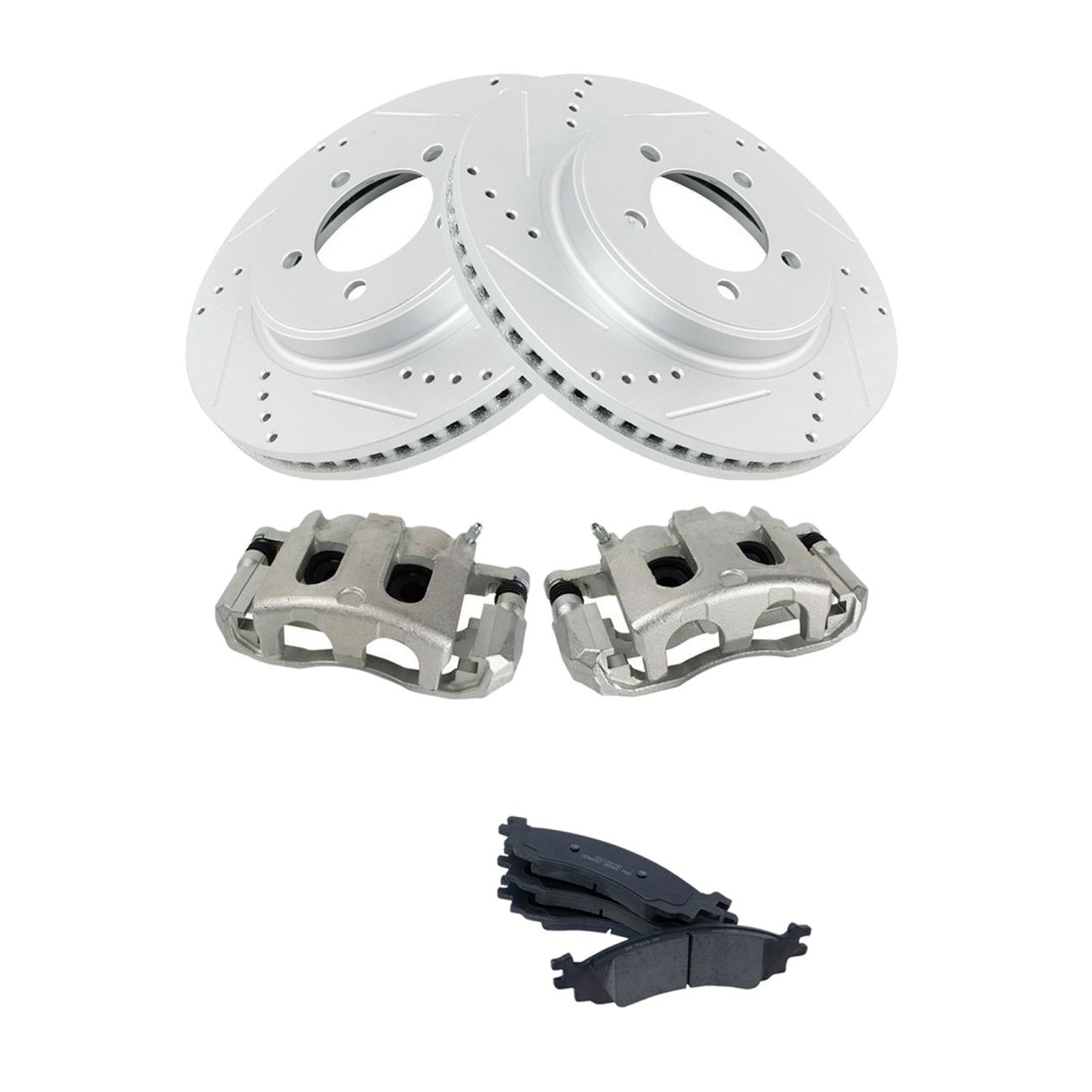 Front Ceramic Brake Pad, Performance Rotor & Caliper Kit_voghion.com