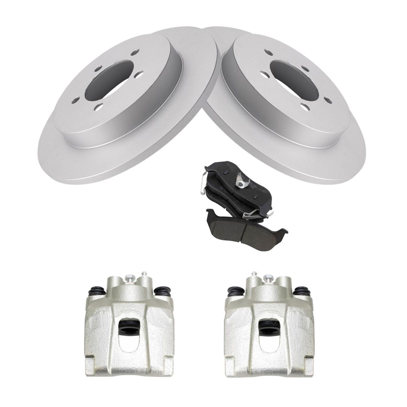 Rear Ceramic Brake Pad Coated Rotor & Caliper Kit Explorer_voghion.com