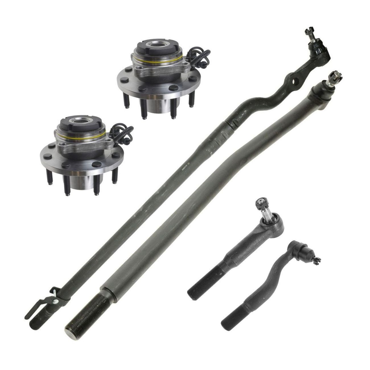 Wheel Bearing Tie Rod Drag Ball Joint Steering Suspension Kit 10pc_voghion.com