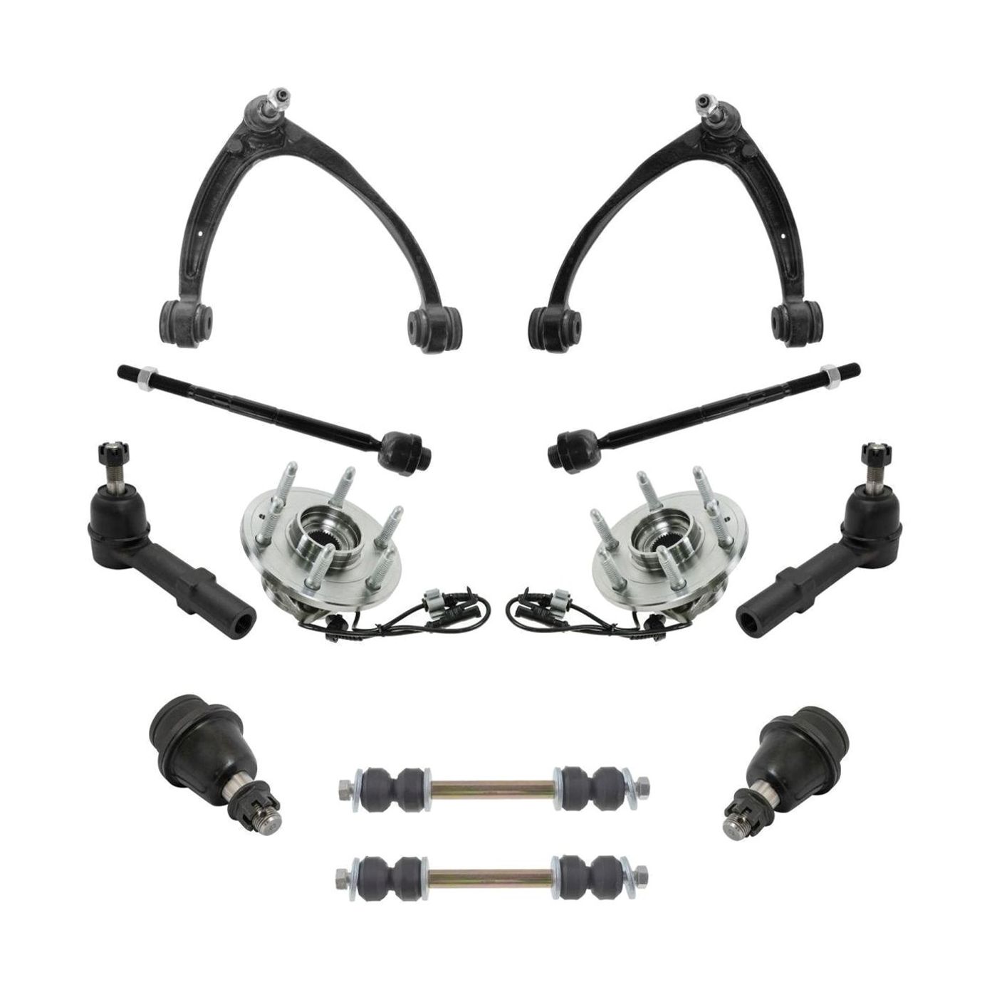 For Silverado Sierra Control Arm Wheel Hub 12pc Steering/Suspension Kit_voghion.com
