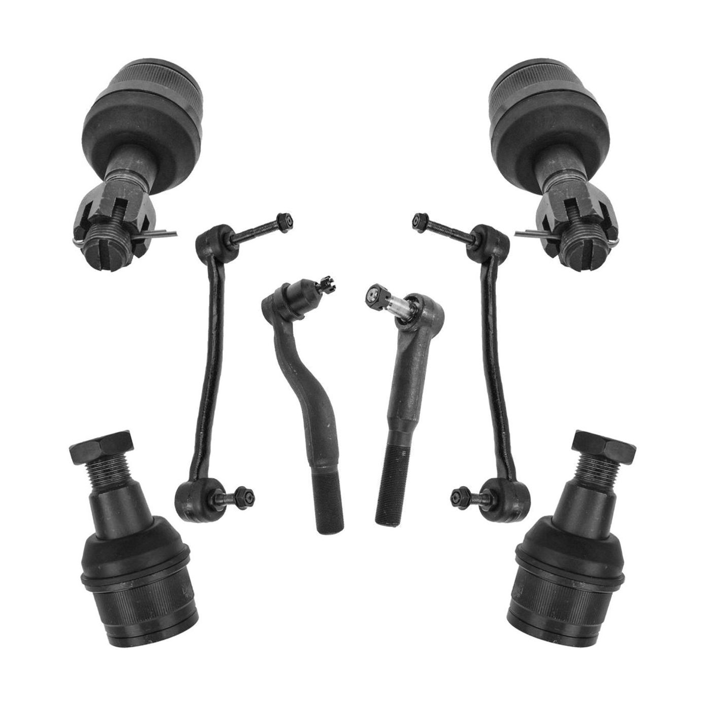 Front Tie Rods Ball Joints & Sway Bar Kit Pickup Truck_voghion.com