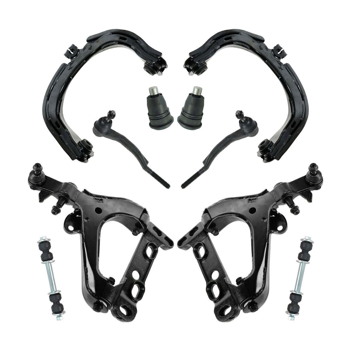 Front Control Arm Ball Joint Sway Bar Tie Rod Steering Suspension Kit_voghion.com