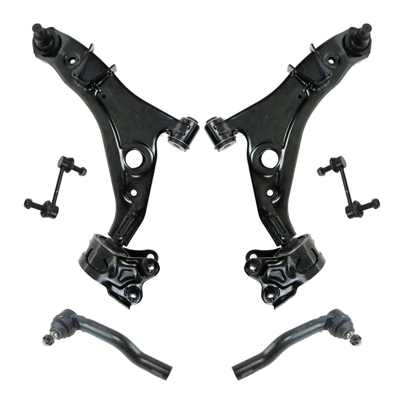 Front Control Arm Ball Joint Tie Rod Sway Bar Suspension Kit 6pc_voghion.com