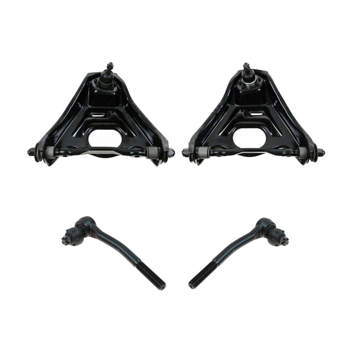 4pc Steering Suspension Kit Upper Control Arm Assemblies Outer Tie Rods_voghion.com