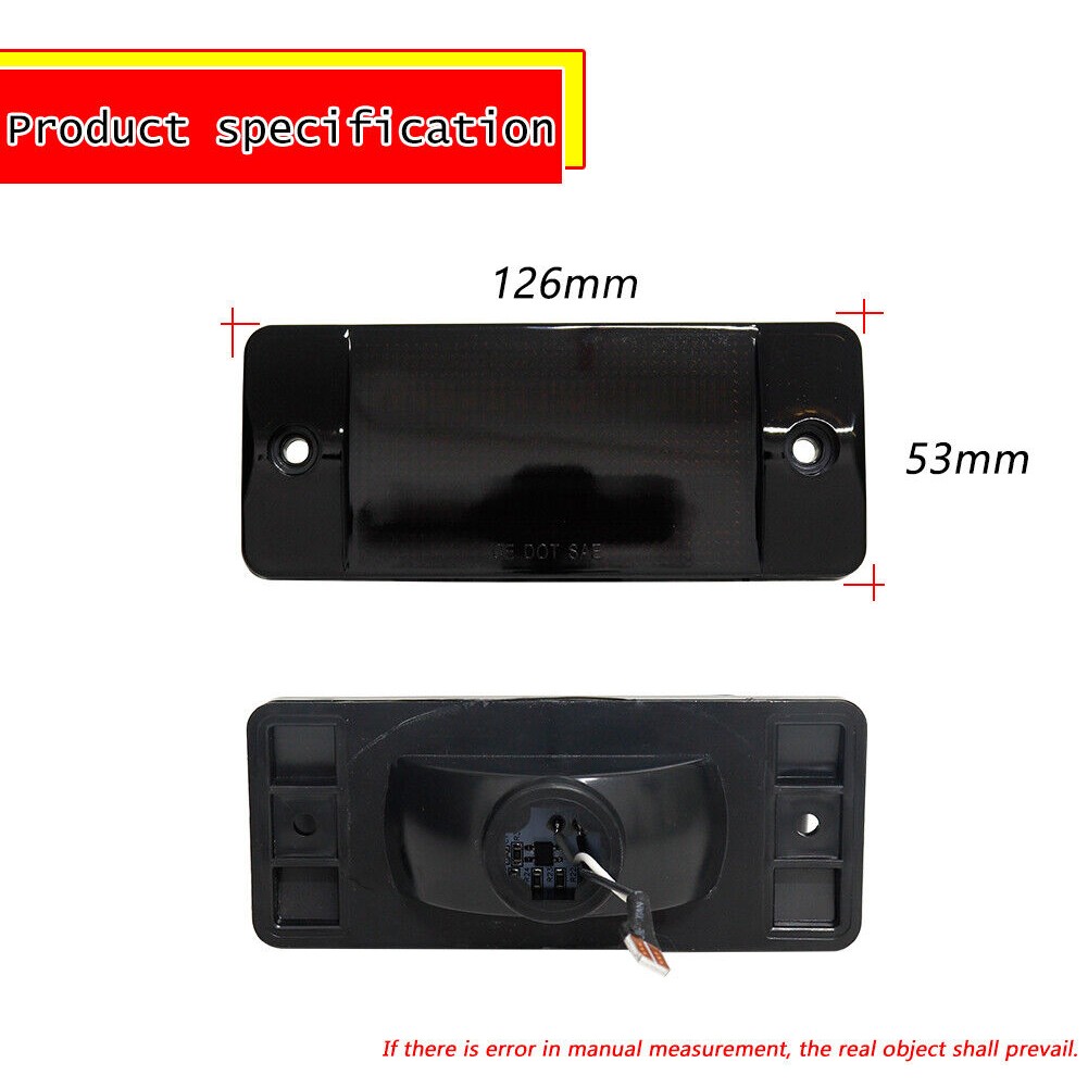 Smoked Red LED Rear Side Marker Lights_voghion.com