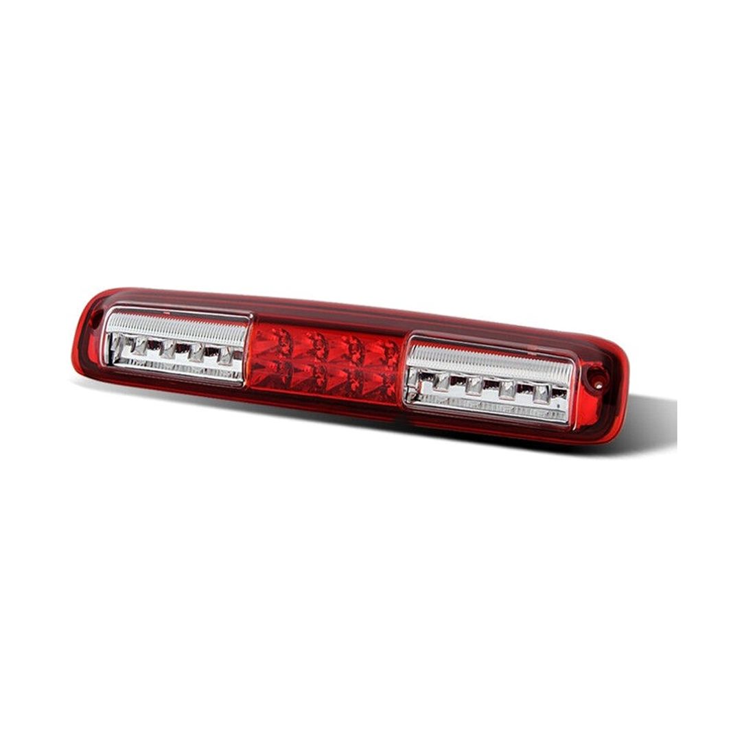For 1999-2006 Chevy Silverado GMC Sierra Red Clear LED 3rd Brake Light Lamp_voghion.com