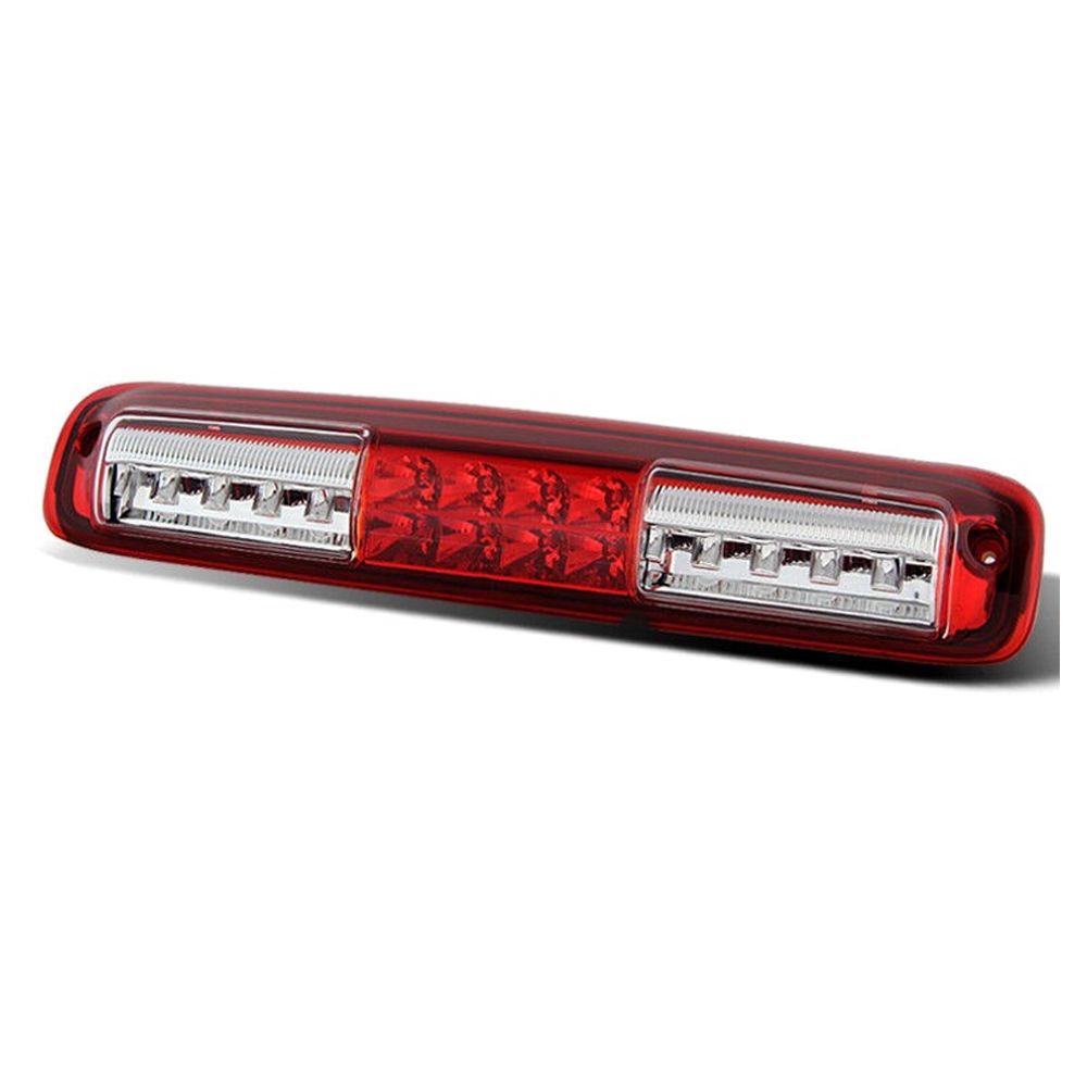 For 1999-2006 Chevy Silverado GMC Sierra Red Clear LED 3rd Brake Light Lamp_voghion.com