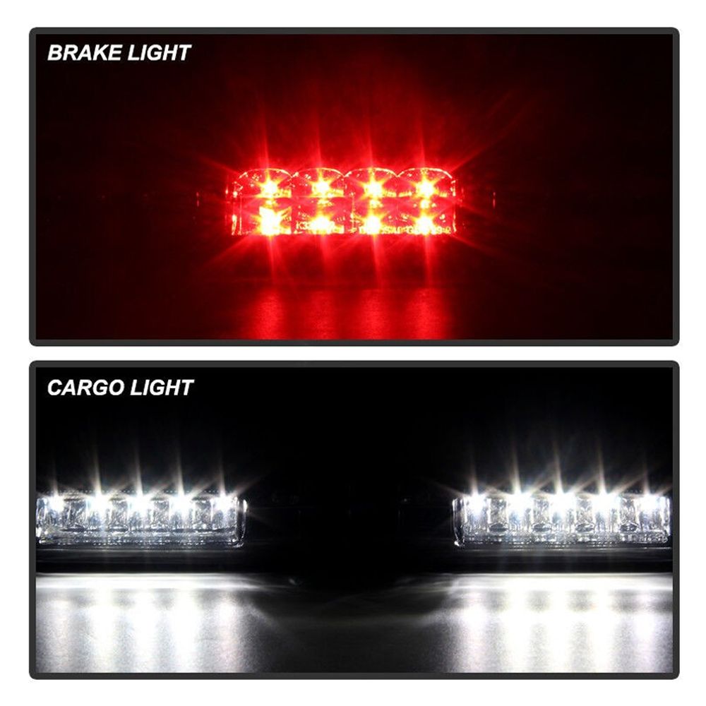 For 1999-2006 Chevy Silverado GMC Sierra Red Clear LED 3rd Brake Light Lamp_voghion.com