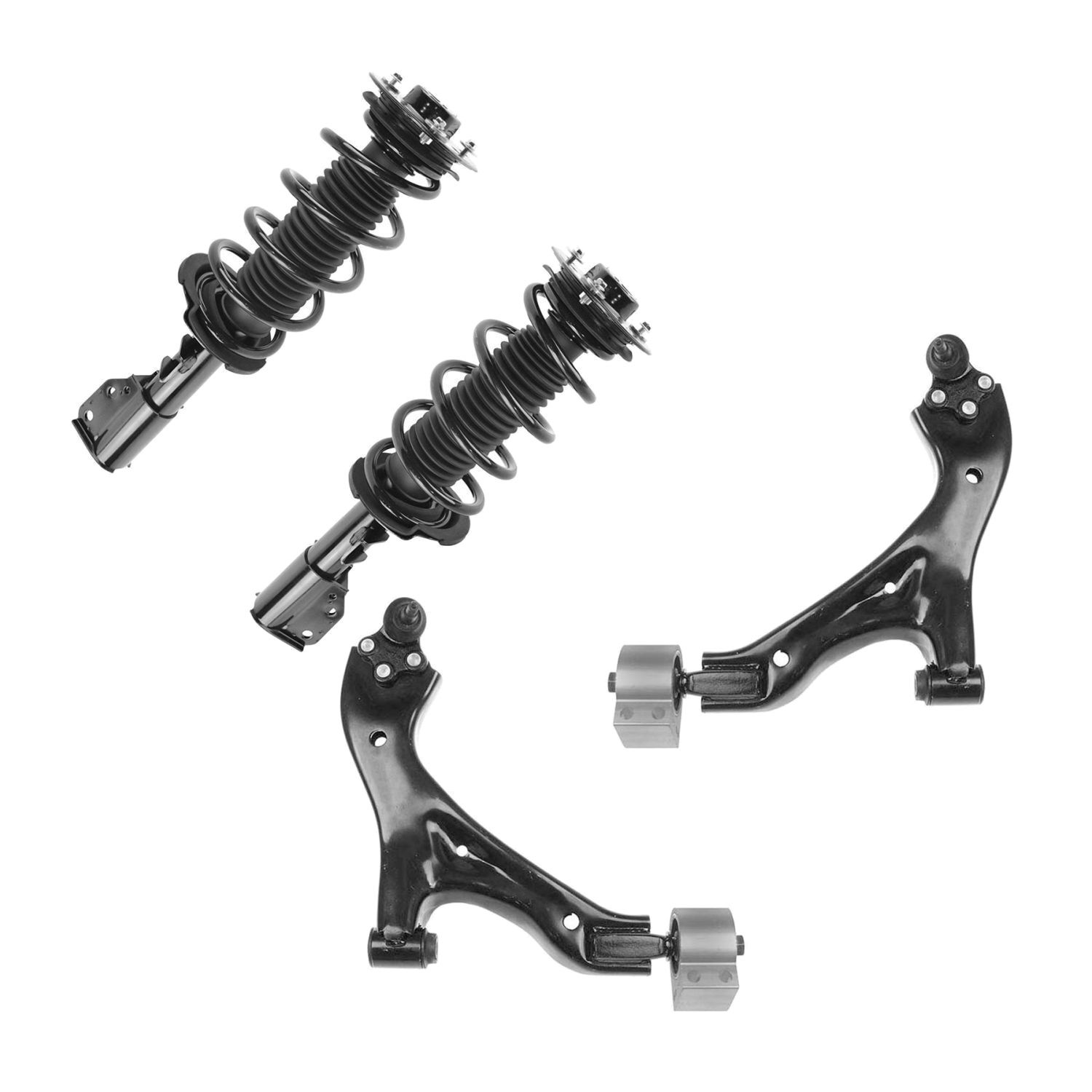 Front Lower Control Arm Ball Joint Quick Complete Strut Spring Assembly Kit 4pc_voghion.com