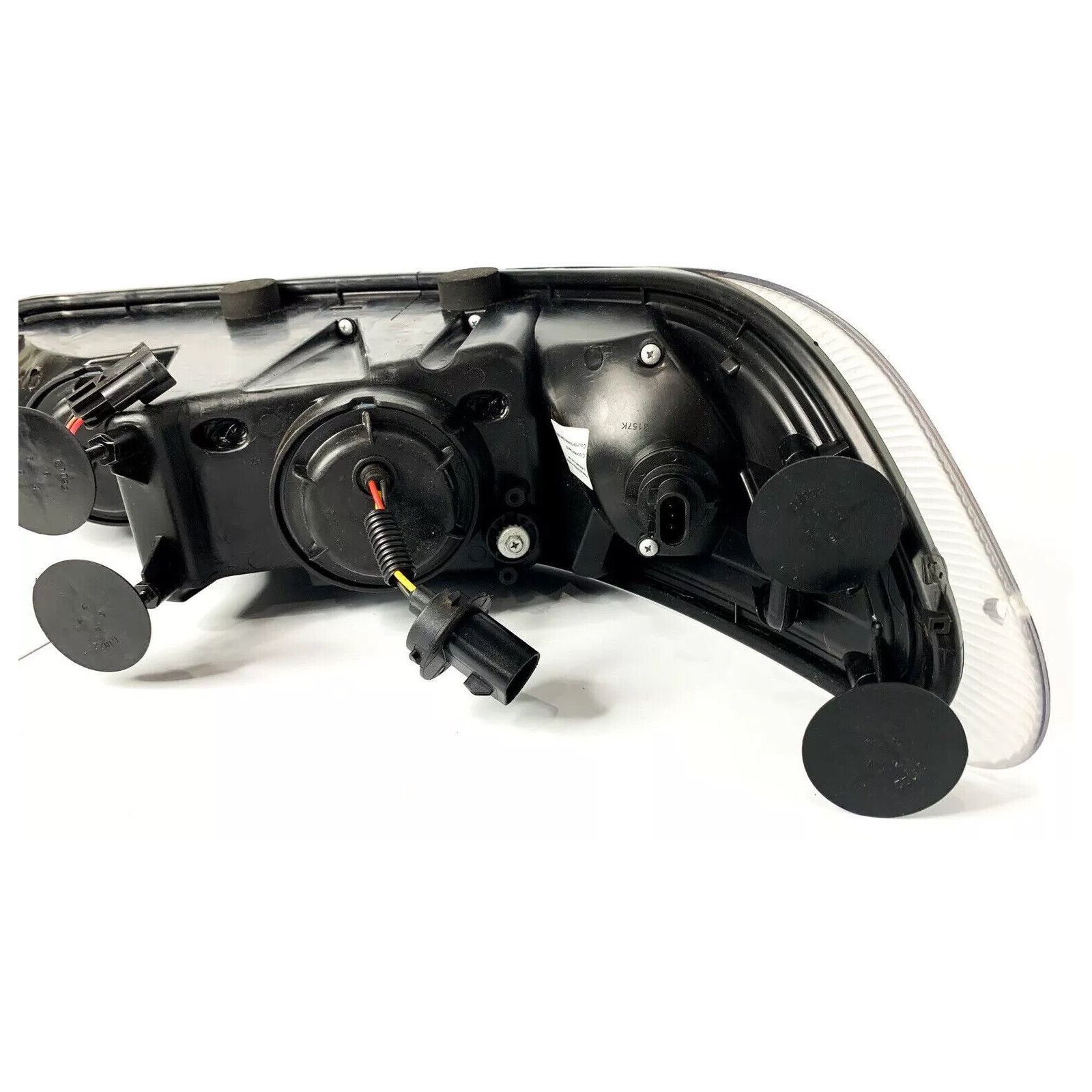 Pair Chrome Projection Headlights Dual Function Led Light Bar For 330 386/387_voghion.com