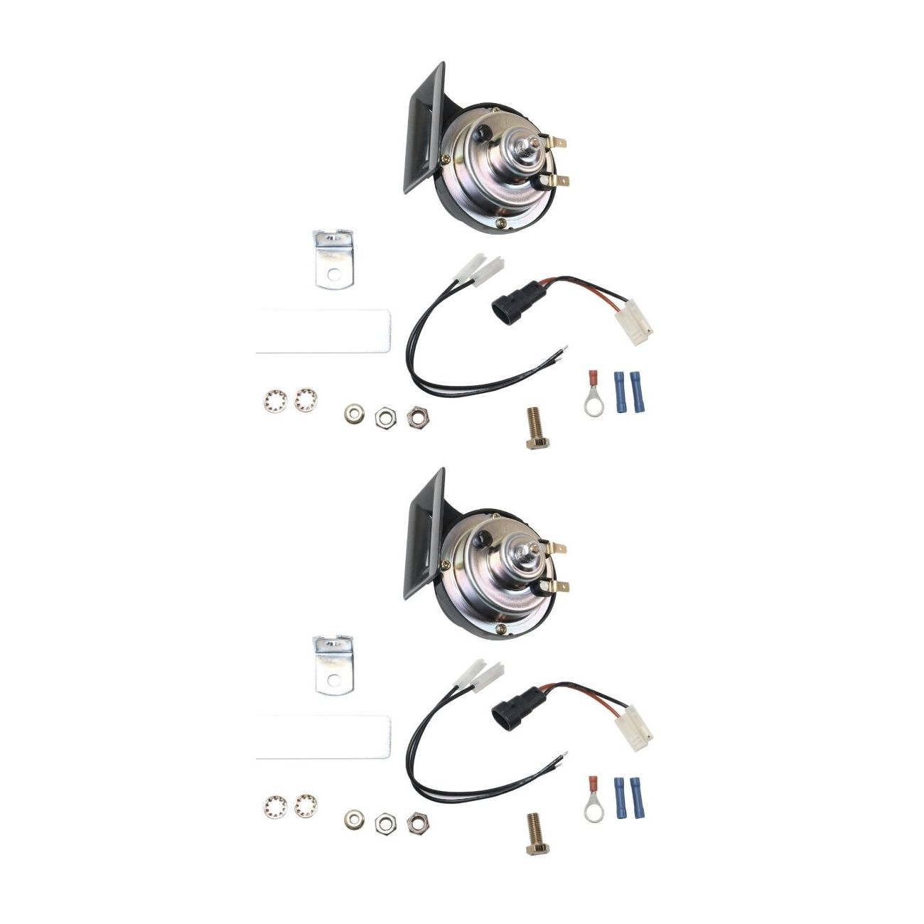 2 Sets Of - Horns Driver Or Passenger Side For Buick Cadillac Chevy GMC Olds Pontiac_voghion.com