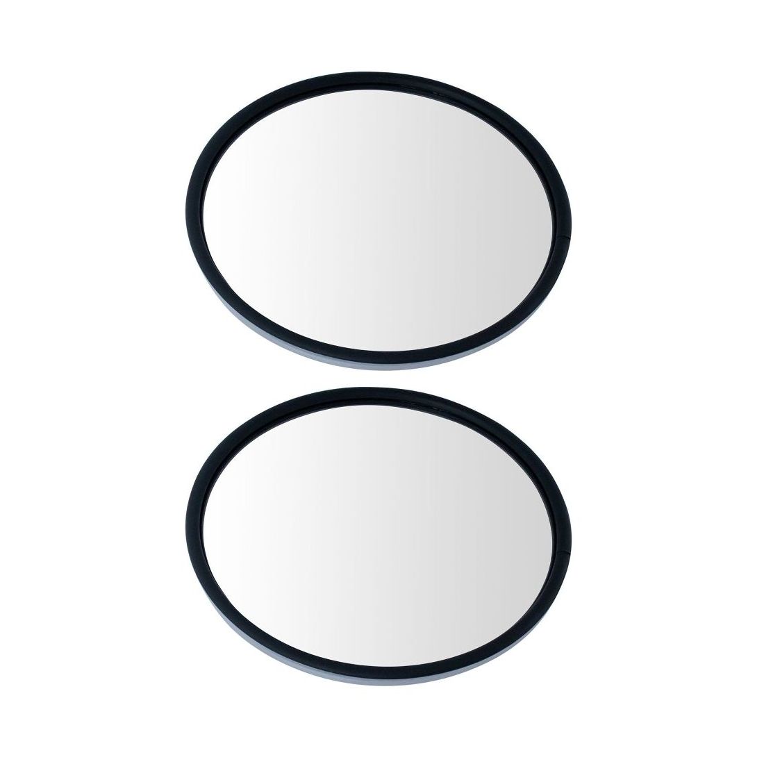 2 Sets Of - 5" Round Convex Mirror Stainless Steel Heated Offset Stud W/ Bracket_voghion.com